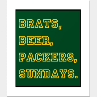 Green Bay Game Day Posters and Art